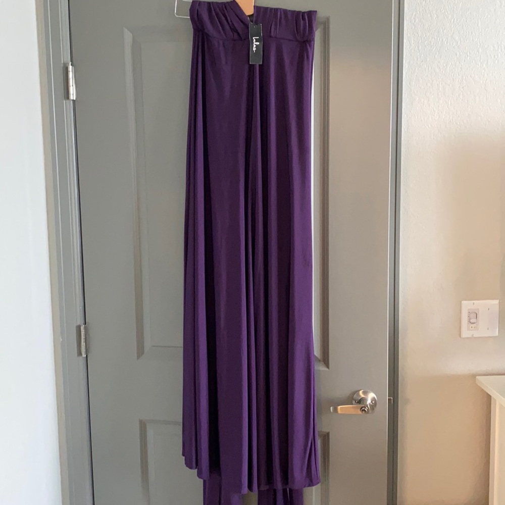 Purple Lulus Maxi Wrap Dress